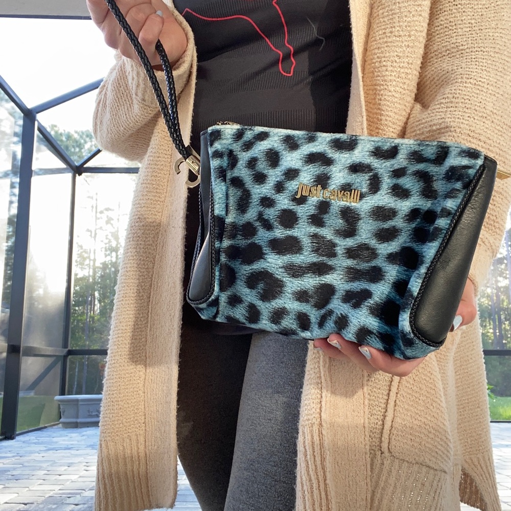 Just Cavalli Wristlet Faux Leather accessory case